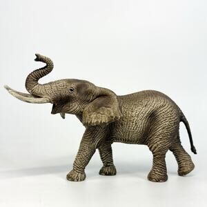 2015 Schleich Bull Male African Elephant Wildlife Animal Figure D-73527
